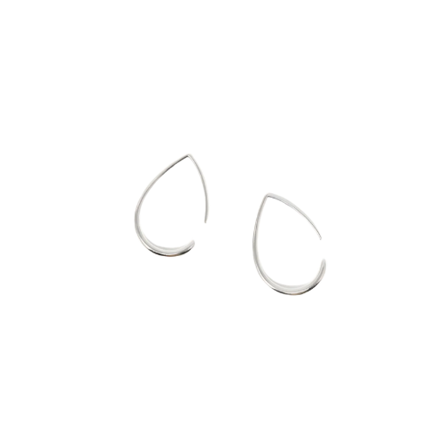 Medium Teardrop Hoop Earrings