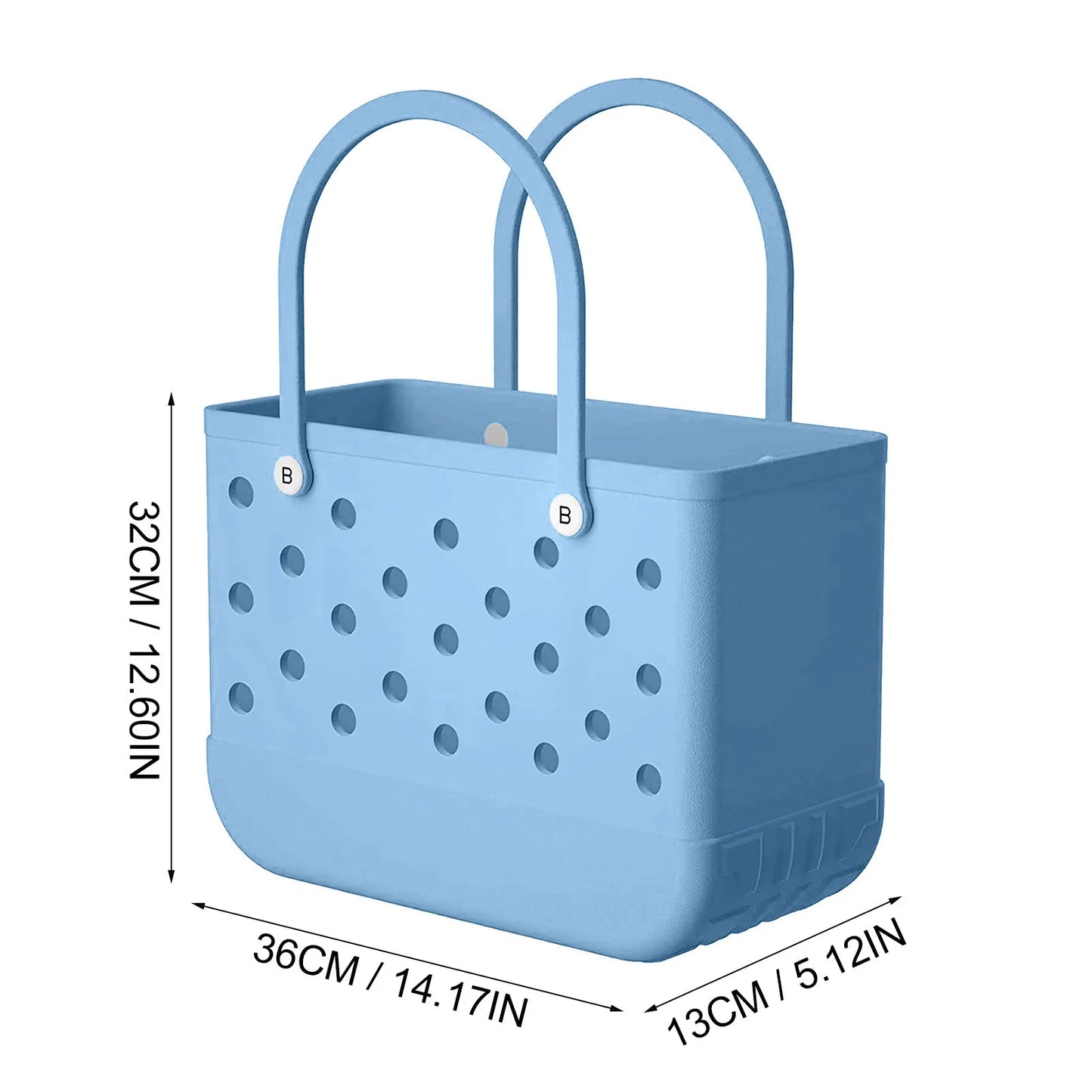 Rubber Beach Tote Blue