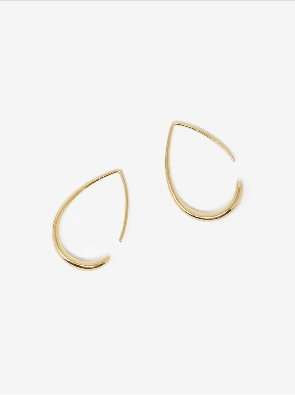 Medium Teardrop Hoop Earrings