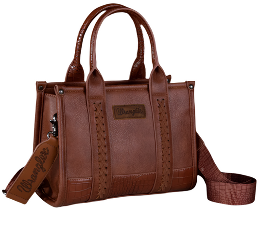 Wrangler Croc Print Tote/Crossbody